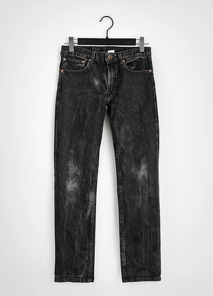 Мужские винтажные джинсы levi's 550 made in usa (w33 l34) черные (маломерят)