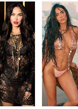Дакімакура 150х50см меган фокс megan fox подушка з наволочкою двосторонн
