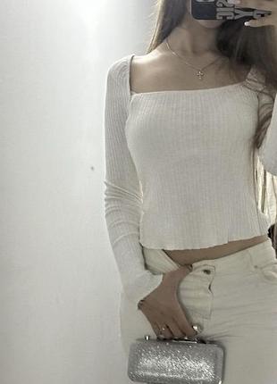 Кофта stradivarius з квадратним вирізом