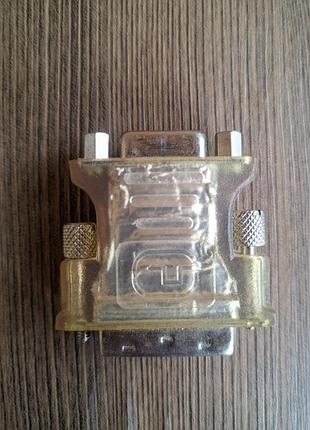 Переходник dvi-i — vga (dvi 24+5 pin male на vga female)