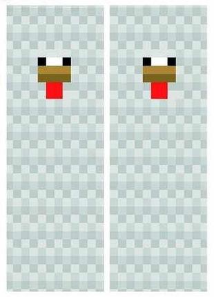 Дакімакура 150х50 см курка майнкрафт minecraft подушка з наволочкою обнімашка двухсторння
