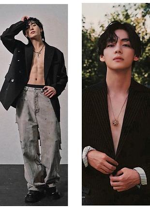 Дакімакура 150х50 см чонгук + ві кім техьон bts jungkook taehyung подушка з наволочкою двостороння