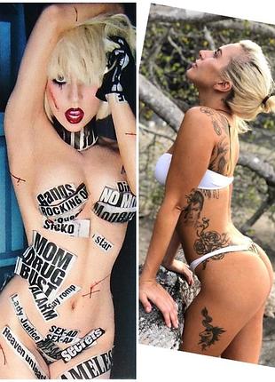 Дакимакура 150х50 см леди гага lady gaga подушка с наволочкой двусторонняя