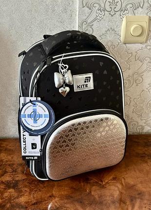 Шкільний рюкзак kite education black&silver k26-556m-2