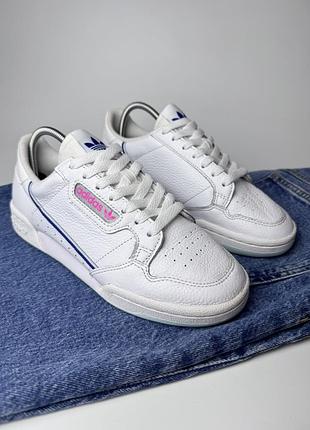 Шкіряні кросівки adidas continental 80