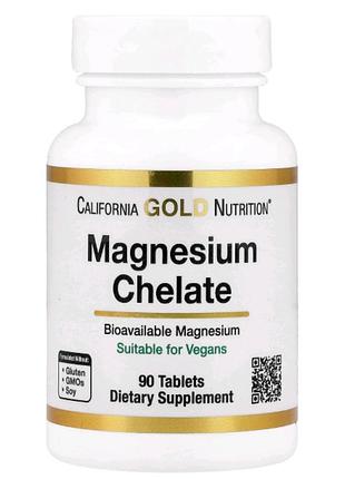 California gold nutrition
магний хелат, 90 таблеток
