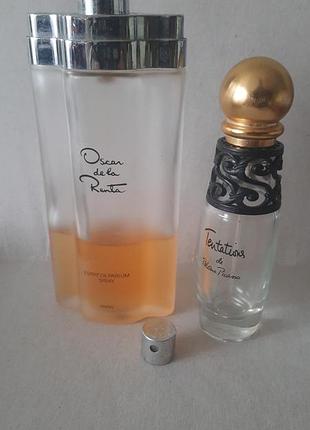 Вітаний лот парфюмерії: oscar de la renta esprit de parfum (лише для розпиву) + пустий флакон tentations de paloma picasso