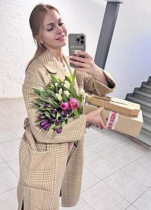 Пальто хуго босс шерсть на запах размер от s до l