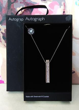 Autograph кулон с кристаллами swarovski на цепочке