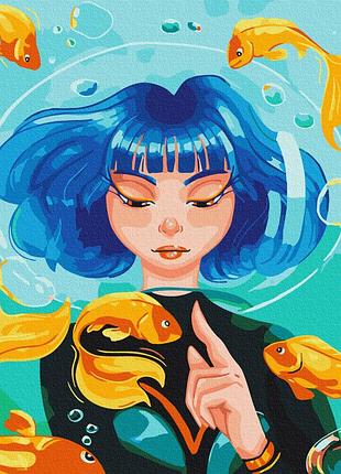 Картины по номерам «подводная история @ artdi.ua» sbs024 40×40 см