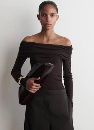 Лонгслів з відкритими плечами h&m