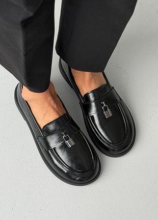 Женские анатомические кожаные лоферы barefoot "черные (наплак, увеличенная полнота стандарт+)" производство украина ✨