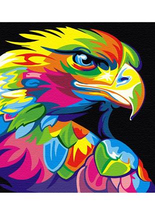 Картина за номерами "веселковий орел" pbs5329 40×50 см