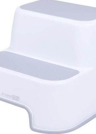 Сходинки для дитини у ванну на 2 сходинки freeon, white - grey