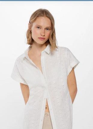 Розпродаж!!!оригінальна бавовняна сорочка,блуза бренду classic m&s вільного крою.