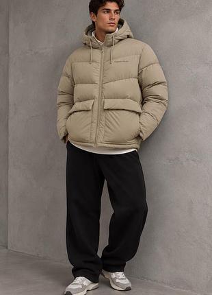 Куртка короткая мужская jack&amp;jones xl xxl бежевая однотонная (12345696-34)
