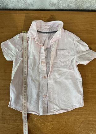 Рубашка без рукав, розмір 80-86, світло рожевого кольору, 100% cotton