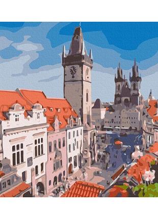 Картины по номерам «вид на очаровательную прагу» pbs51647 40×50 см