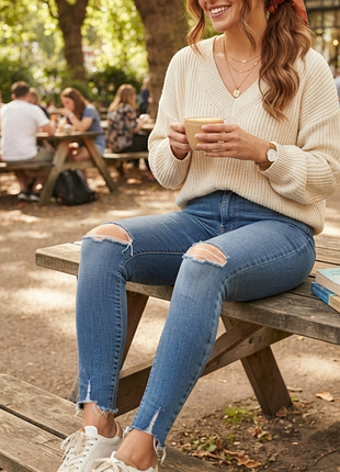 Джинсы женские asos рваные крутые узкие