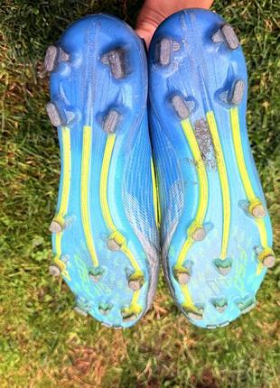 Бутси чоловічі adidas f50 синьо-салатові