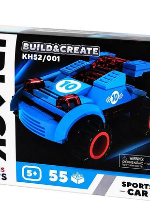 Дитячий конструктор iblock junior kh52/001(blue) 55 деталей