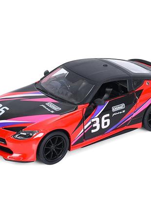 Машинка інерційна 2023 nissan fairlady z kt5443wf(red) 1:36, 12 см, відчиняються двері