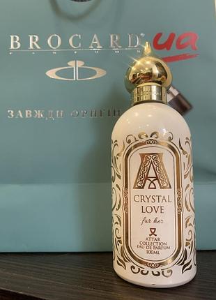 Atrar cristal love   оригінал залишок флакона 30  мл зі 100 мл