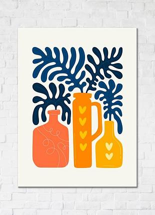 Плакат «абстрактные цветы» cn53279 (30x40 см s)