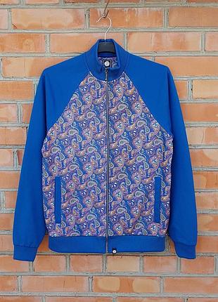 Pretty green paisley full zip track top олімпійка кофта оригінал (s)