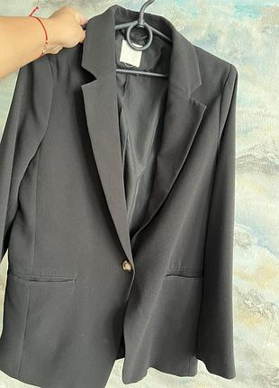 Піджак чорний базовий h&m