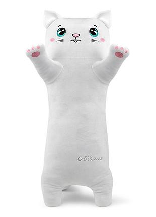 Декоративная подушка "котик обнимашка снежок" fwpkitysnow23wt00 белый 77 см