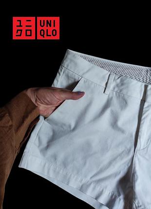 Белые шорты uniqlo/uo uni qlo/2000хлопок ➡️ размер м (см. замеры)
