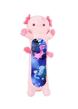 Мягкая игрушка-подушка "аксолотль-батон" hkf2206(pink) размер 100 см