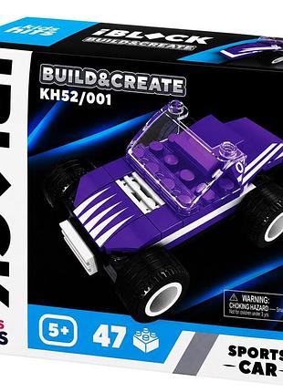 Дитячий конструктор iblock junior kh52/001(violet) 47 деталей