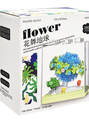 Детский конструктор flower language 7347 в колбе, 395 деталей