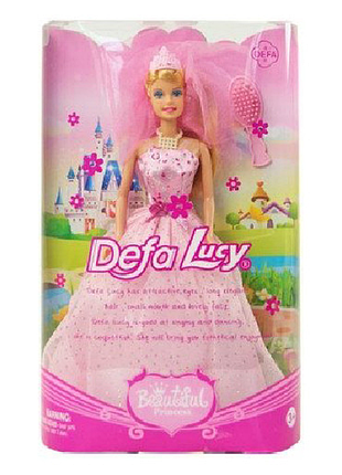 Лялька типу барбі наречена defa lucy 6091, 2 види рожевий