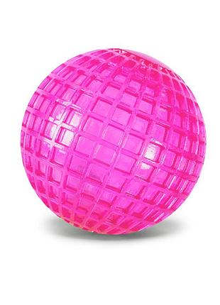 Детский мяч попрыгунчик диско pr2516(pink) светящийся, 6,5 см