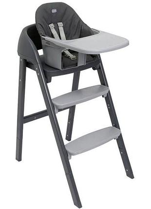 Стульчик для кормления 3 в 1 chicco crescendo up black