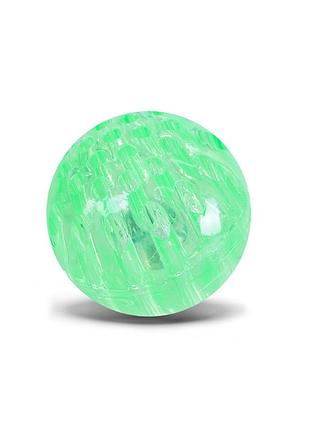 Детский мяч попрыгунчик pr2511(green) тренажер, мяч 6 см светящийся, с веревкой 1 м