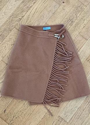 Юбка женская, шерстяная, sandro paris, размер 0 (fr)