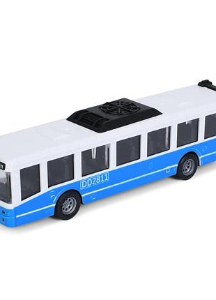 Іграшковий інерційний автобус 6334(blue) гумові колеса, 16 см