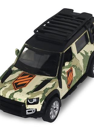 Автомодель серии "шевроны героев" land rover defender 110 "3 ошбр" technodrive 250363m2 масштаб 1:39