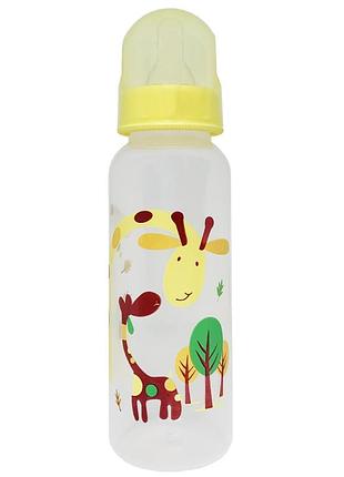Пляшечка для годування "жираф" mgz-0206(yellow) 250 мл