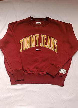 Оверсайз світшот tommy jeans new york logo m (оригінал)