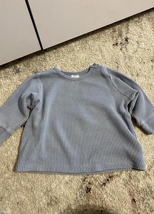 Дитячий лонгслів / кофтинка h&m у вафельну структуру