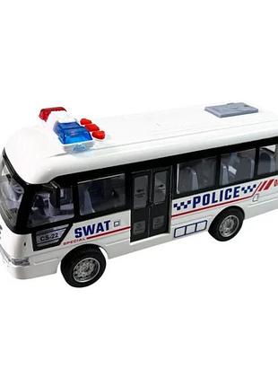 Дитячий інерційний автобус ym-9906f(white) 19х6,5х8 см