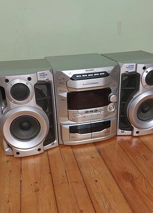 Музыкальный центр,  sa-ak28, колонки, проигрыватель panasonic