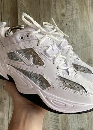 Кросівки шкіряні nike w m2k tekno essential, розмір 41, білі