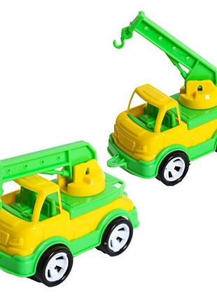 Детская игрушка кран "mini matik" 002/5bms(yellow) подвижная стрела крана, 13,5 см