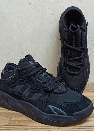 Adidas streetball cordura кросівки чоловічі модні брендові чорні текстиль/замша